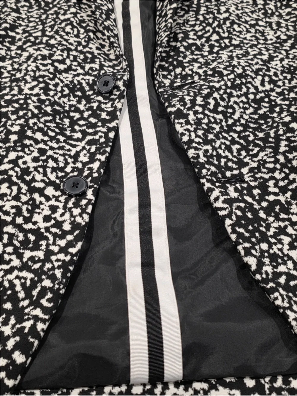 INC International Concepts Morse (Black & White) Sport Coat Blazer SLIM XL 44 46